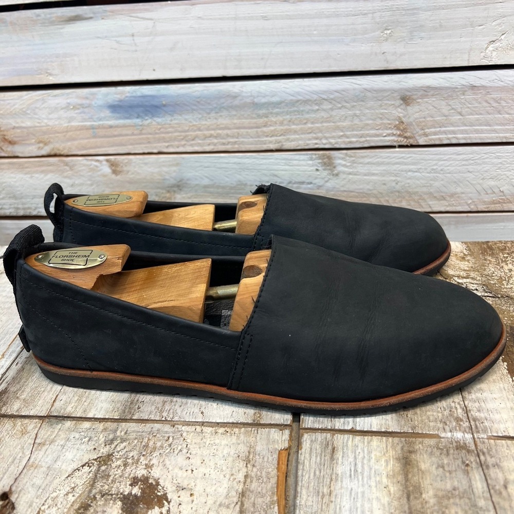 Sorel Black Leather Ella Slip On Flats‎ Minimalist Comfort 10.5 NL3211-010 - Picture 3 of 7